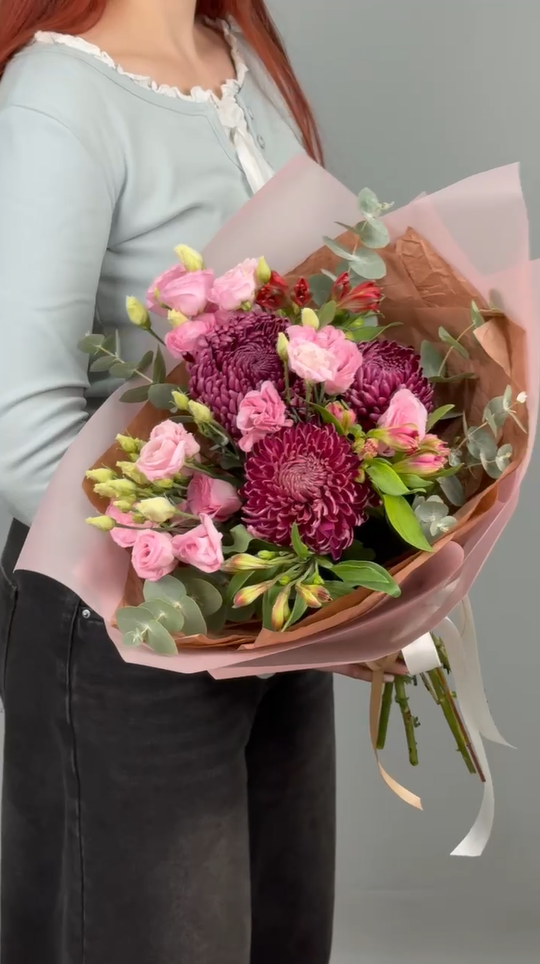 Букет Розовый калейдоскоп