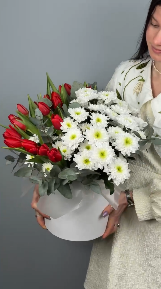 Цветы в коробке Переливы марта