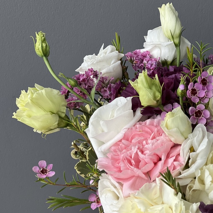 Цветы в коробке Валентинка