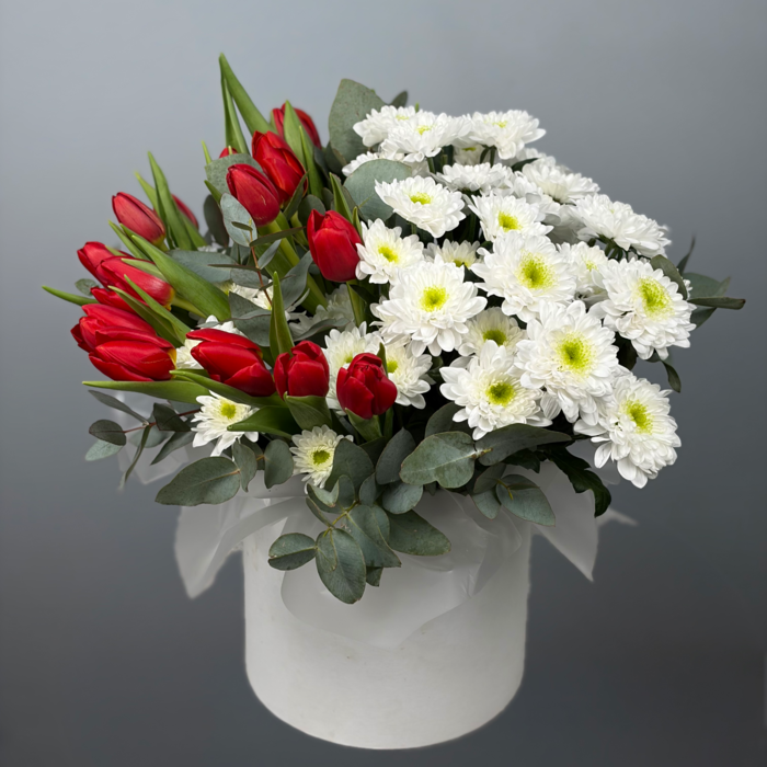 Цветы в коробке Переливы марта