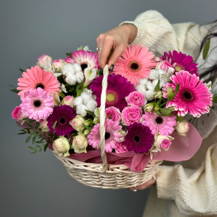 Цветы в корзине Чудеса природы