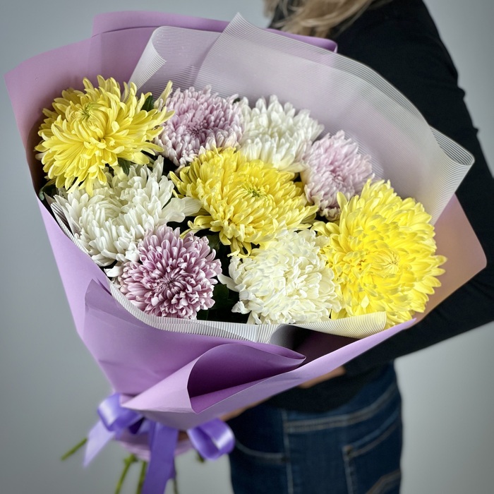Букет из 1 хризантем микс