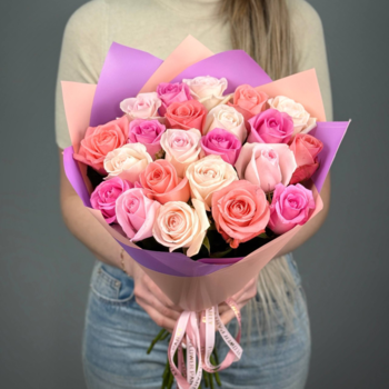 Букет из роз Любовное конфети