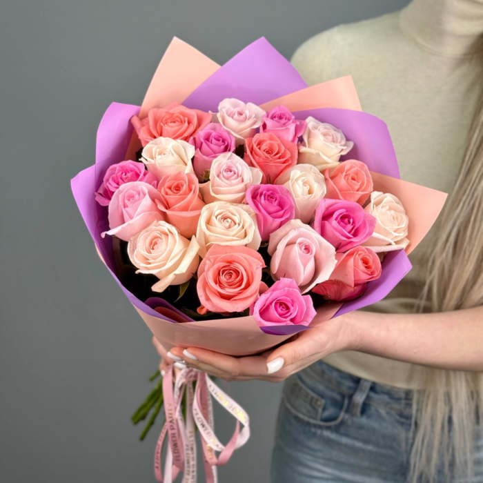 Букет из роз Любовное конфети