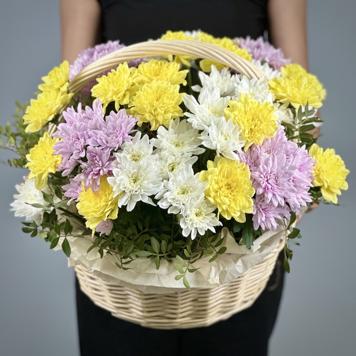 Цветы в корзине Сюрприз