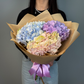 Букет из 3 гидрангии микс