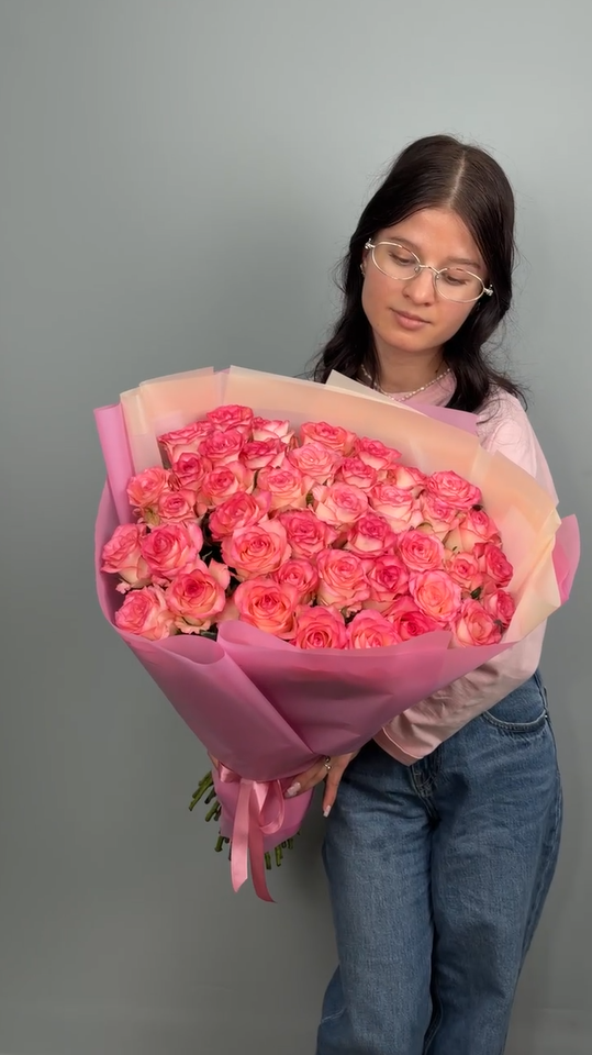 Букет из 41 розы Джумилия 50 см