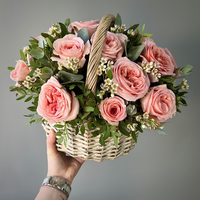 Цветы в корзине Мармелад