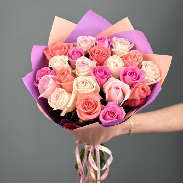 Букет из роз Любовное конфети