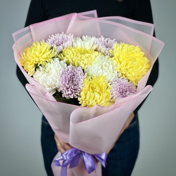 Букет из 11 хризантем микс