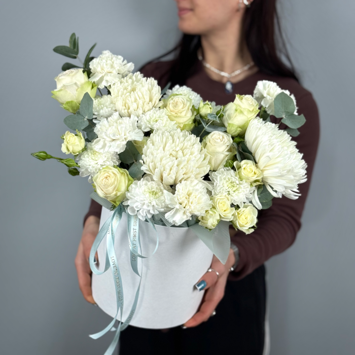 Цветы в коробке Тепло без слов