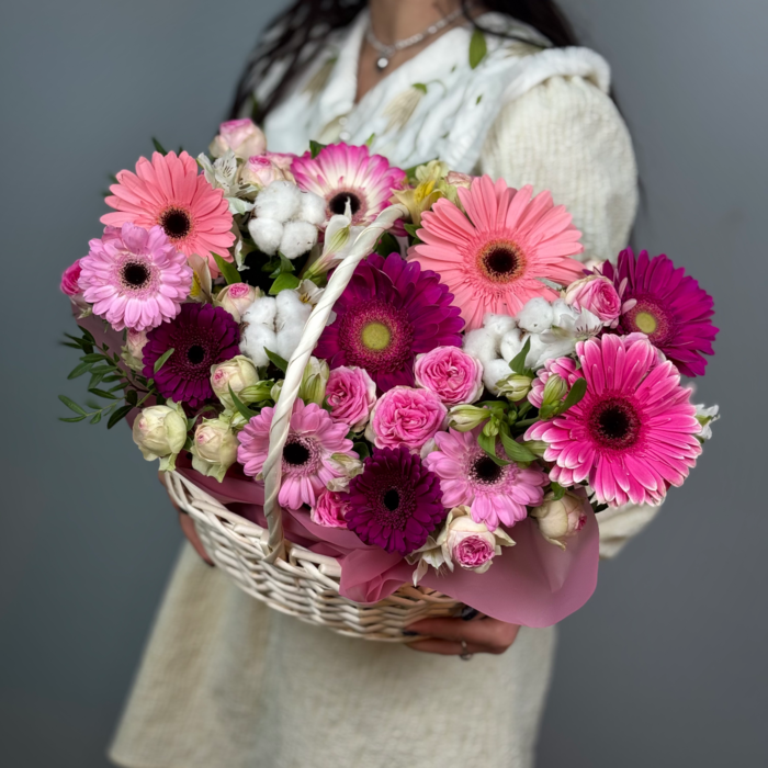 Цветы в корзине Чудеса природы