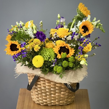 Цветы в корзине Поле чудес