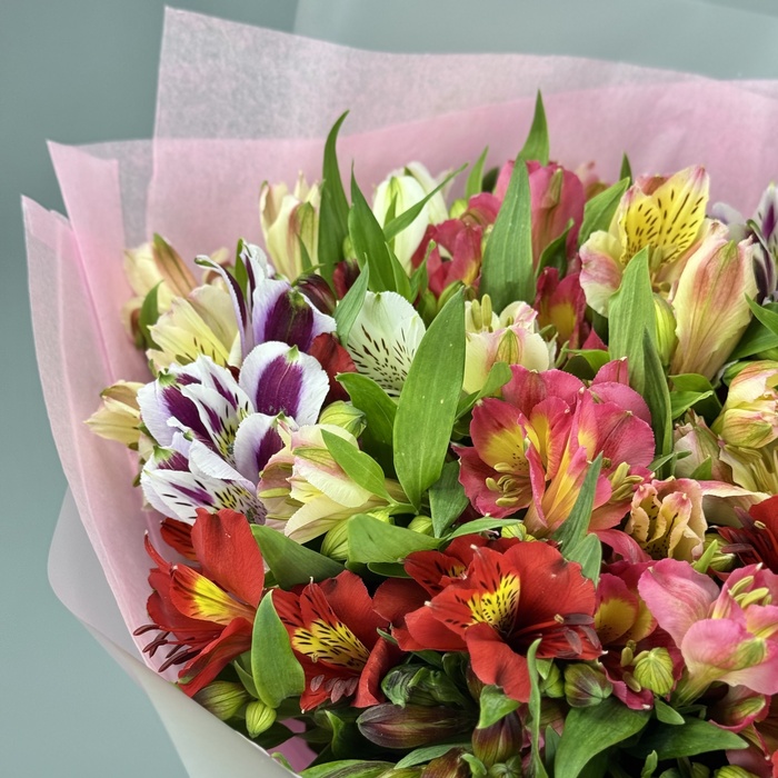 Букет из 21 альстромерий микс