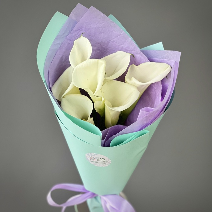 Букет из 1 белых калл