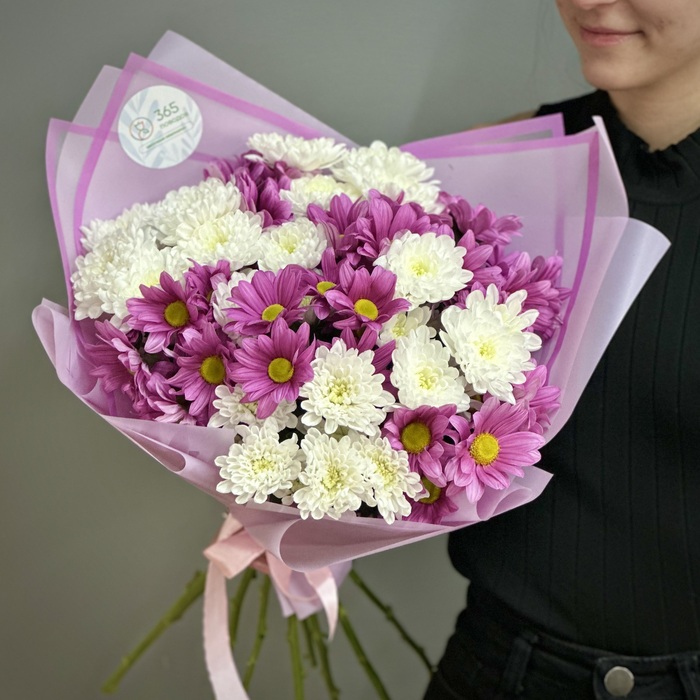 Букет из 11 кустовых хризантем Букет из 11 кустовых хризантем