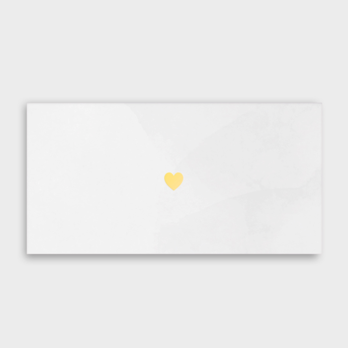 Конверт для денег "Сердечко" (белый)