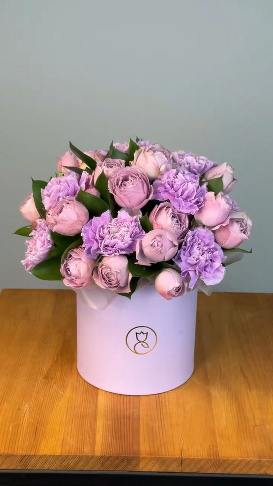 Цветы в коробке Музыкальная шкатулка