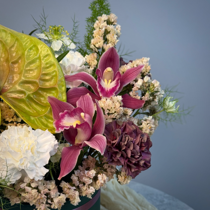 Цветы в коробке Экзотика 